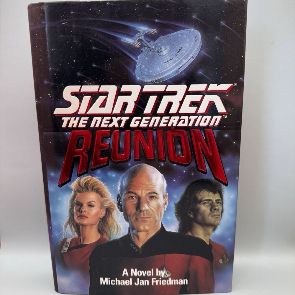 Star Trek The Next Generation Book Reunion Michael Jan Friedman Hardcover (Bx X)